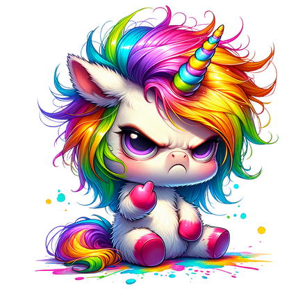 Sticker Bockiges Einhorn Marcella