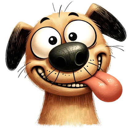 Sticker Crazy Dog