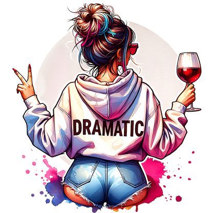 Sticker Dramatic Girl Pants