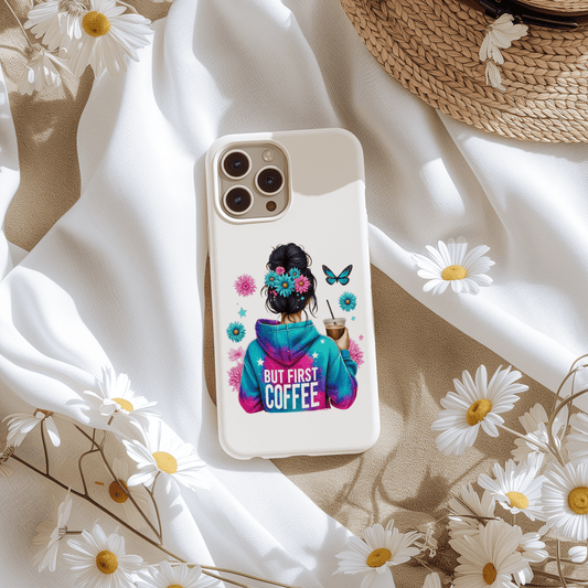 Sticker Flowergirl - Coffee
