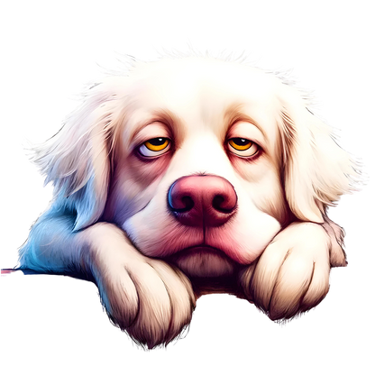 Sticker Gelangweilter Hund
