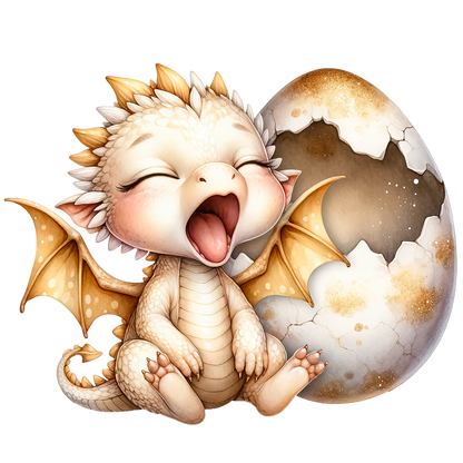 Sticker Goldener Babydrache No1