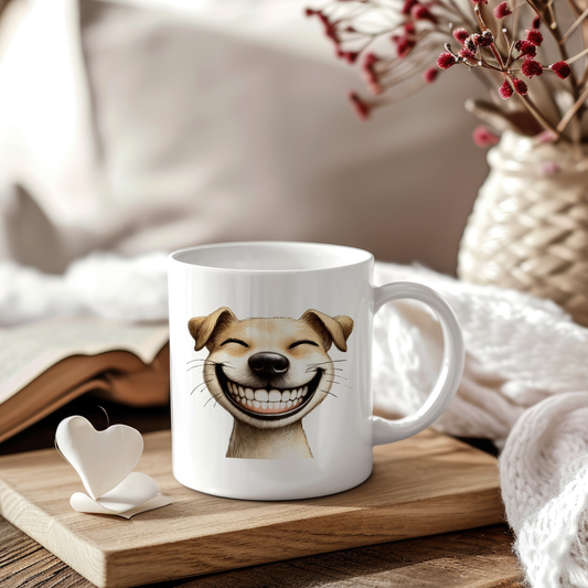 Sticker Grinsender Hund