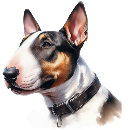 Sticker Hundekopf Bull Terrier