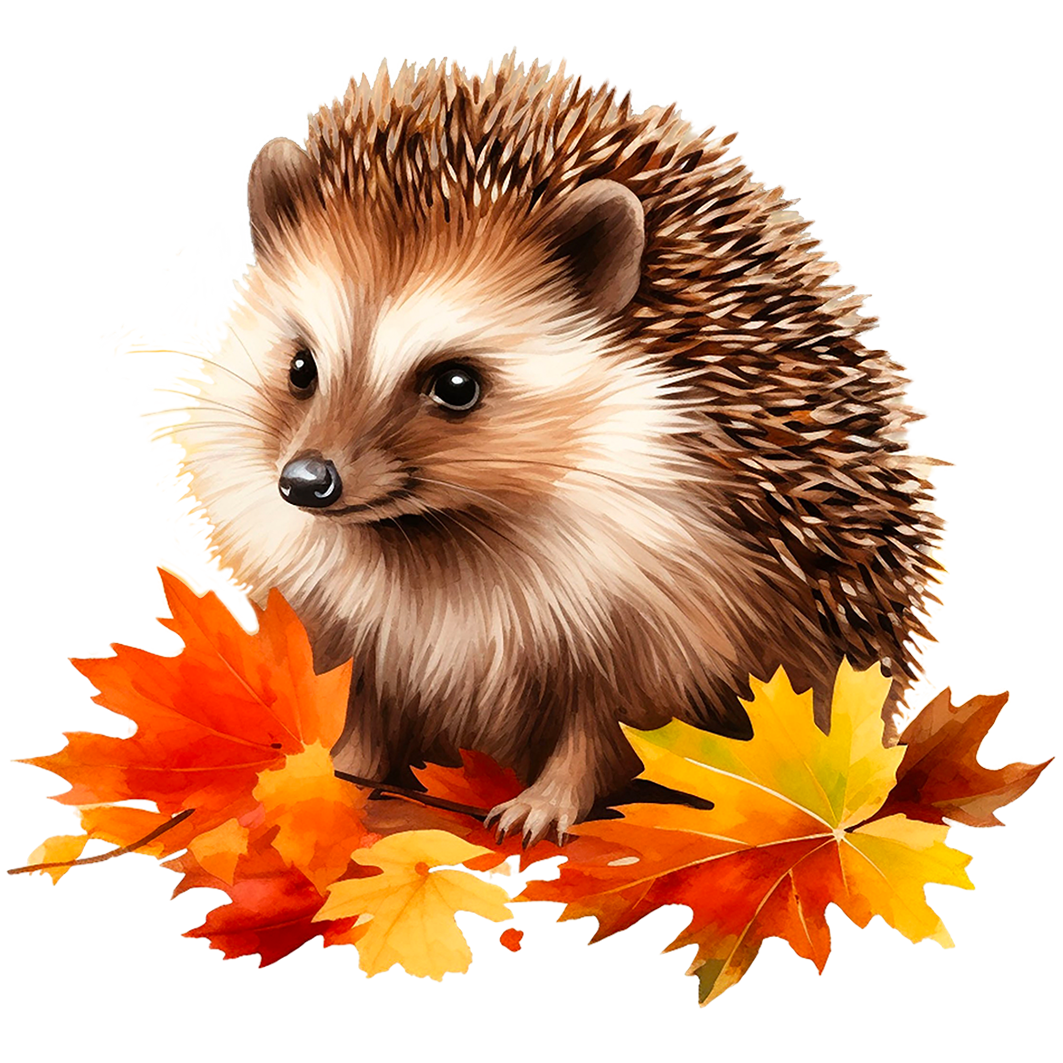 Sticker Igel Mecki fröhlich