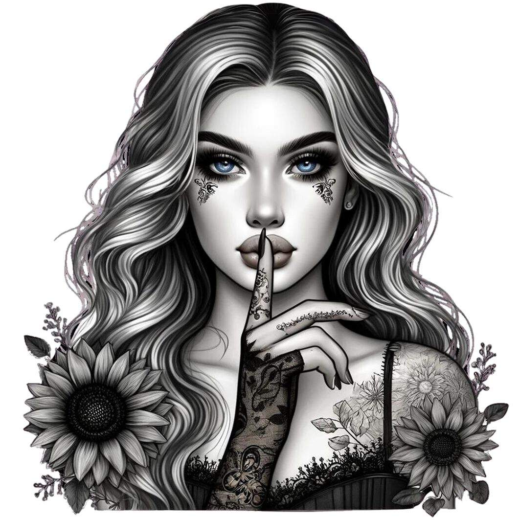 Sticker Ink Girl - PSST