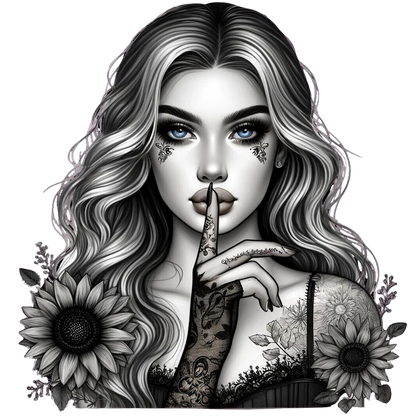 Sticker Ink Girl - PSST