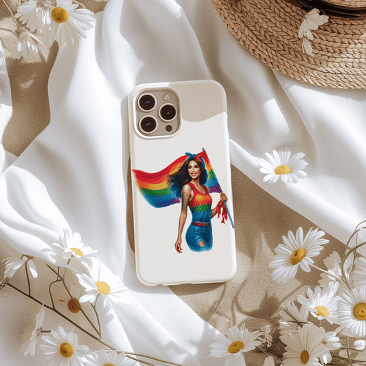 Sticker Ink Girl - Regenbogenflagge