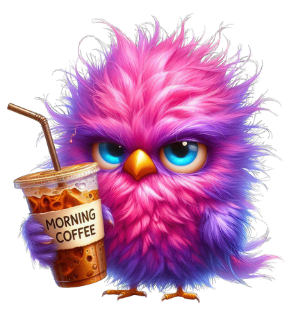 Sticker Kaffeesüchtiger Vogel Jay
