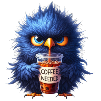 Sticker Kaffeesüchtiger Vogel PHIL