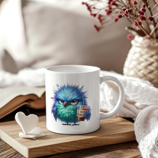 Sticker Kaffeesüchtiger Vogel BOB