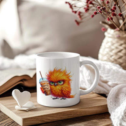 Sticker Kaffeesüchtiger Vogel LOTTI