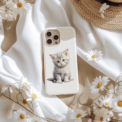 Sticker Kitten weiß-grau
