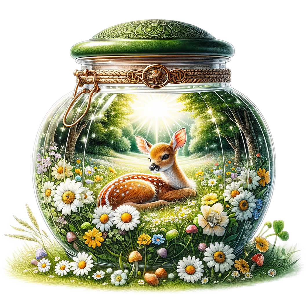 Sticker Magisches Glas- Reh