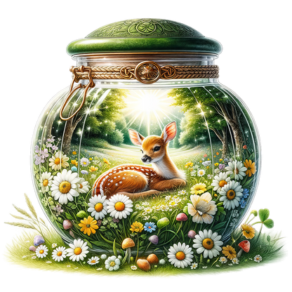 Sticker Magisches Glas- Reh
