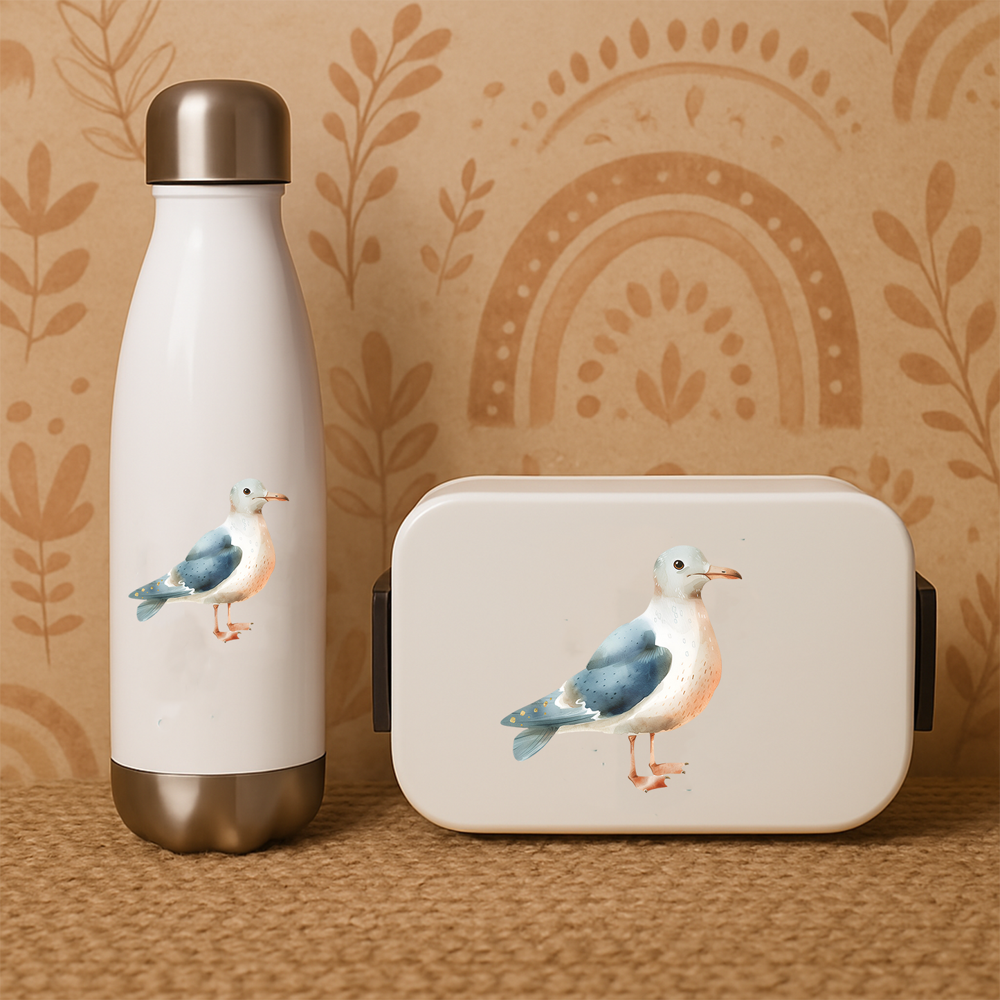 Sticker Möwe BOHO blau