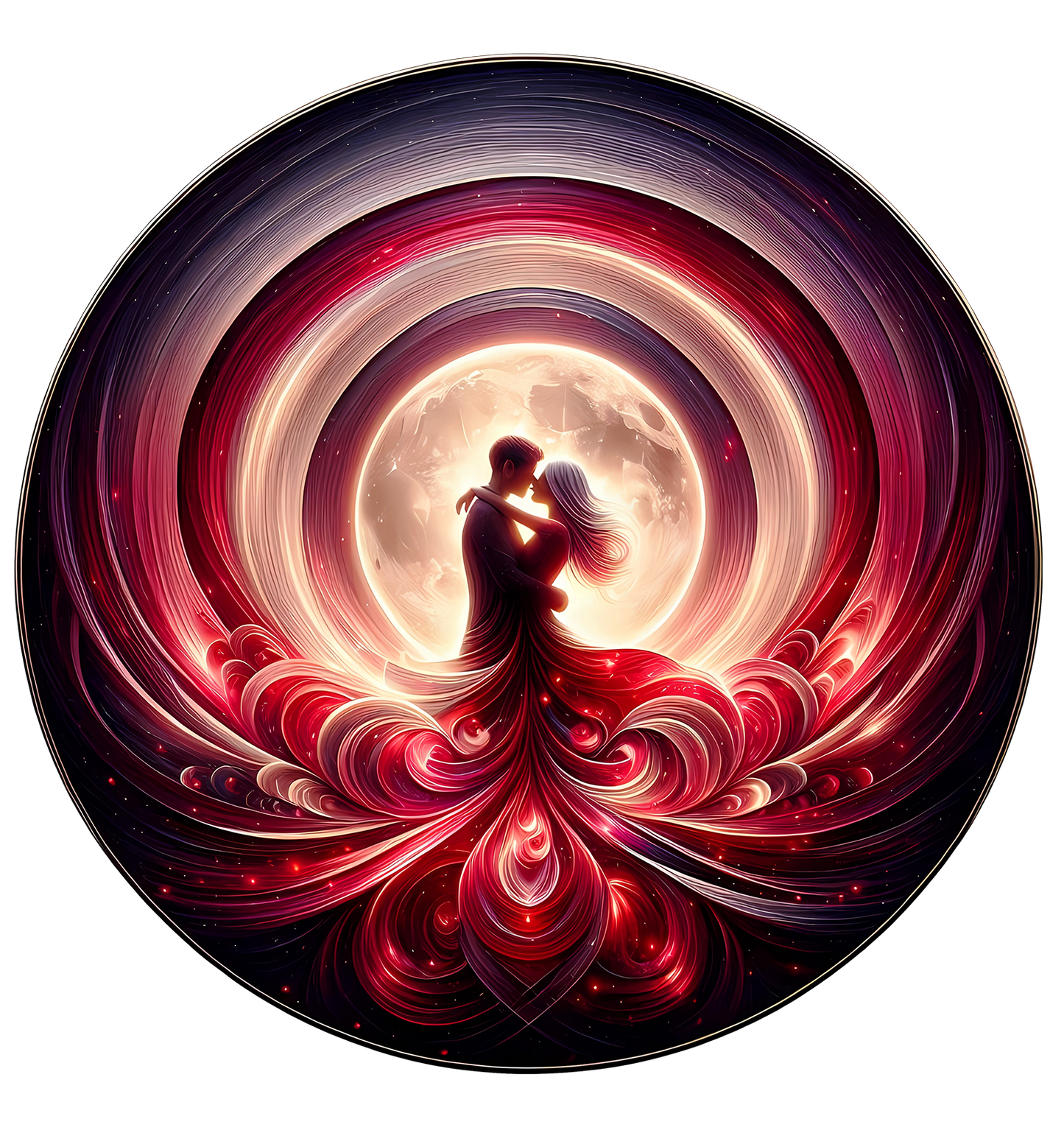 Sticker Mond Paare