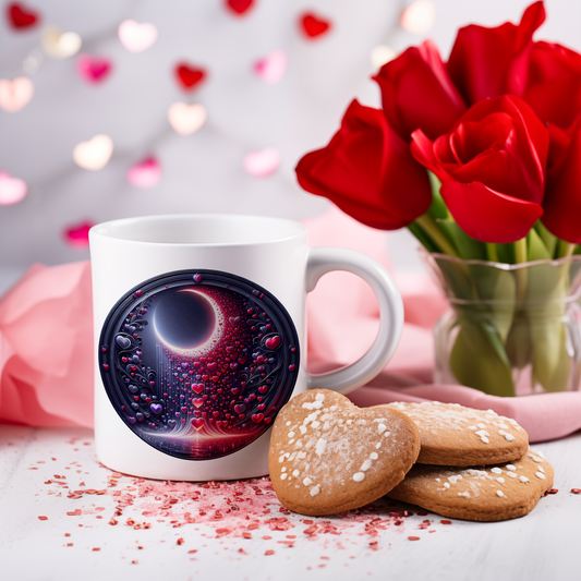 Sticker Mond Herzen