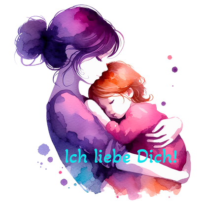 Sticker Mutterliebe - Schafendes Baby