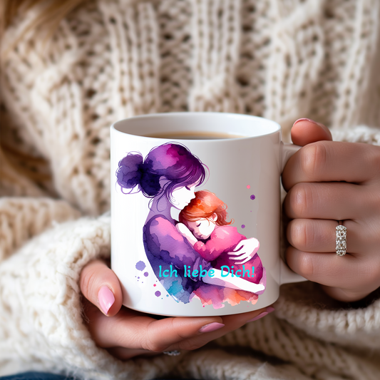 Sticker Mutterliebe - Schafendes Baby