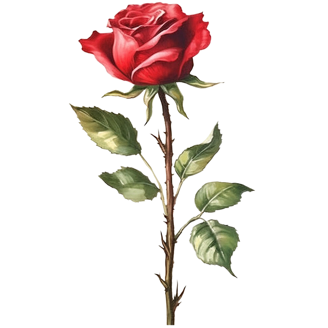 Sticker Rote Rose