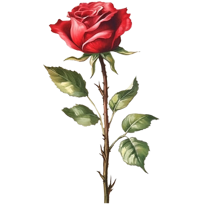 Sticker Rote Rose