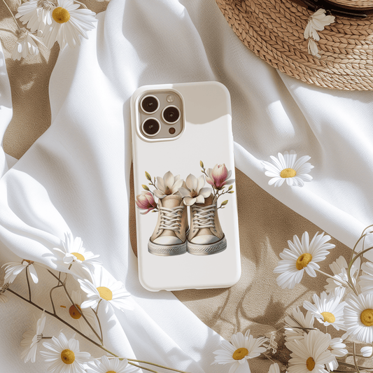 Sticker Sneaker mit Magnolien