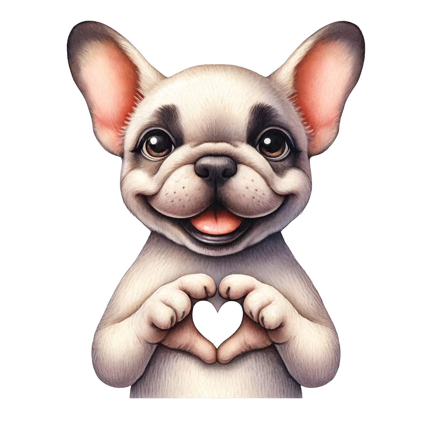 Sticker Süße Bulldogge