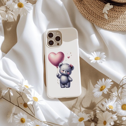 Sticker Teddy mit Herz
