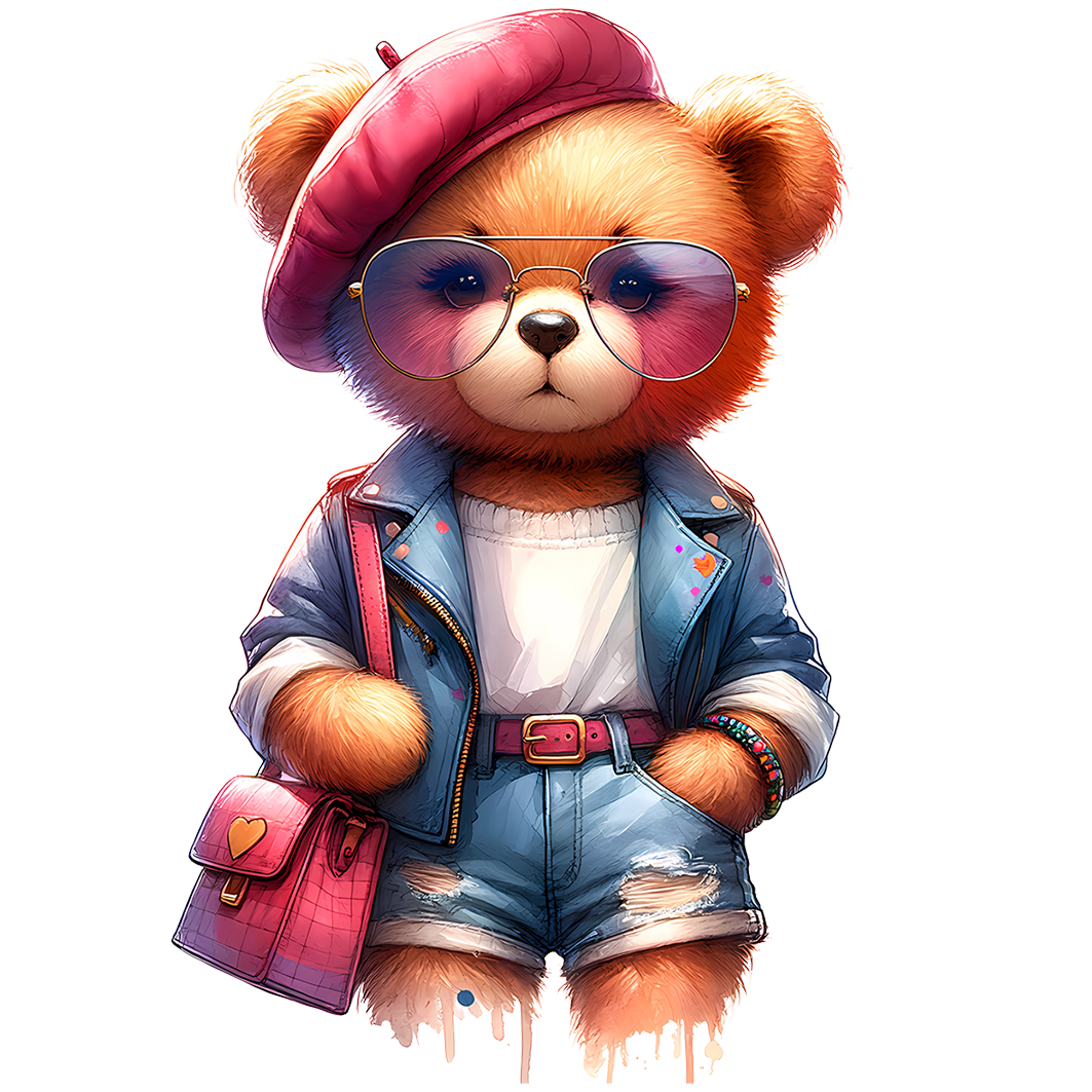 Sticker Teddy Wilma lässig