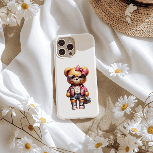 Sticker Teddy Wilma mit Handtasche