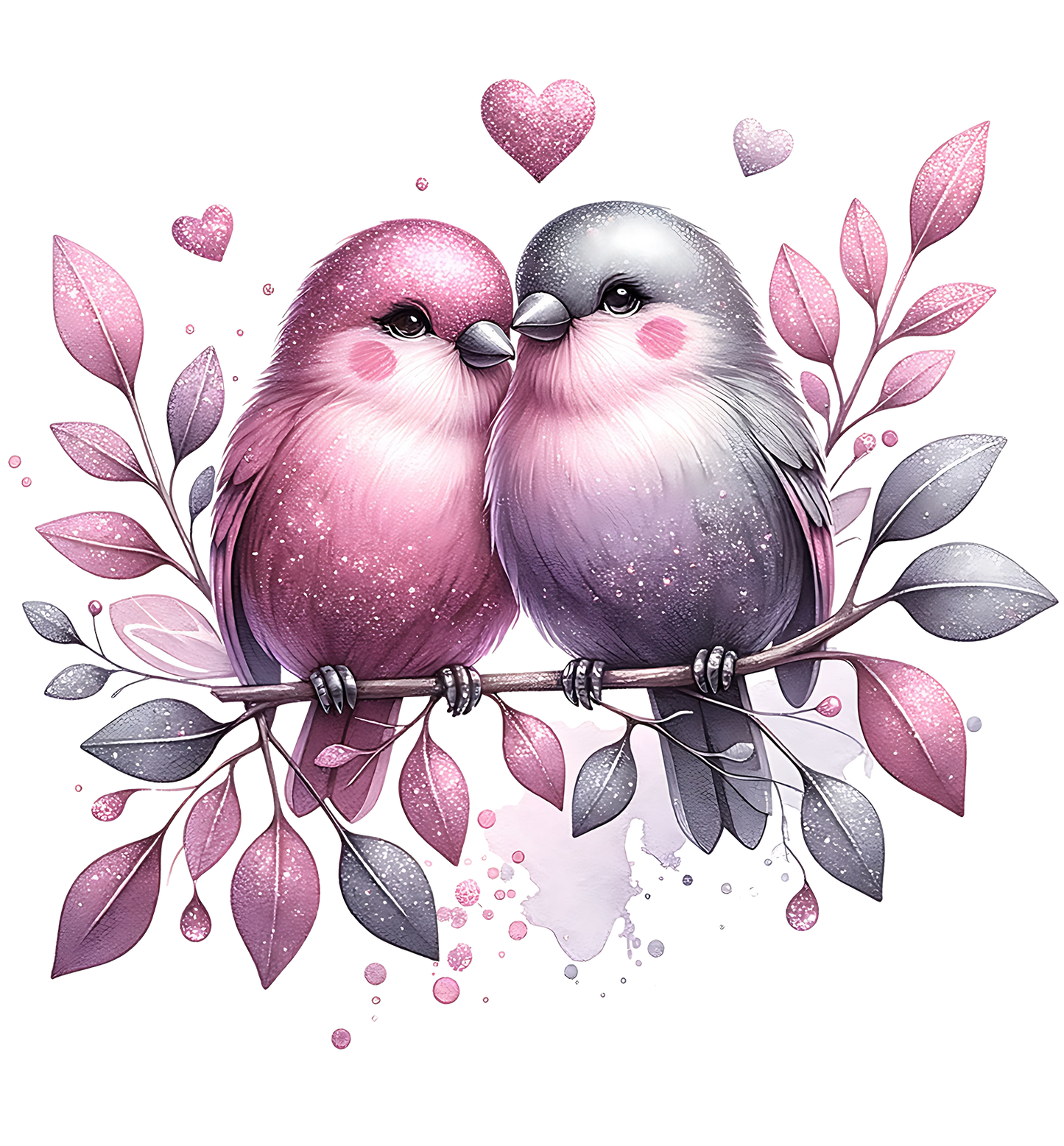 Sticker Vogelpaar