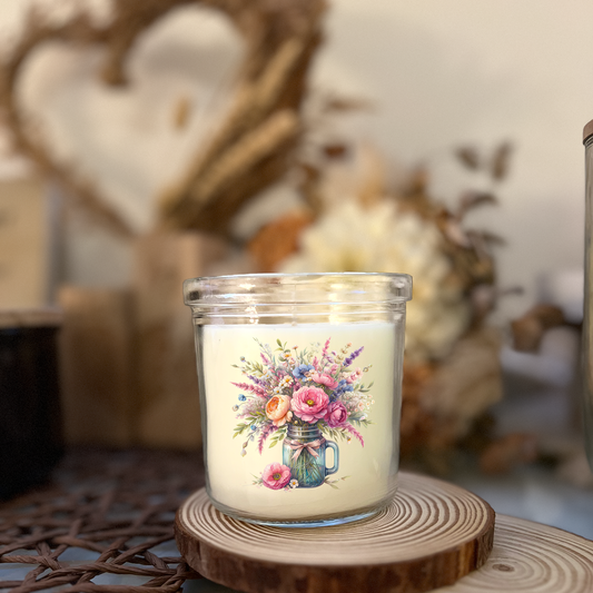 Sticker Wildblumen im Glas