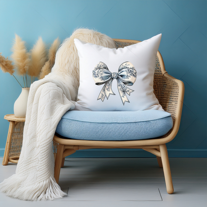 Bügelbild Elegante Schleife-Blümchen