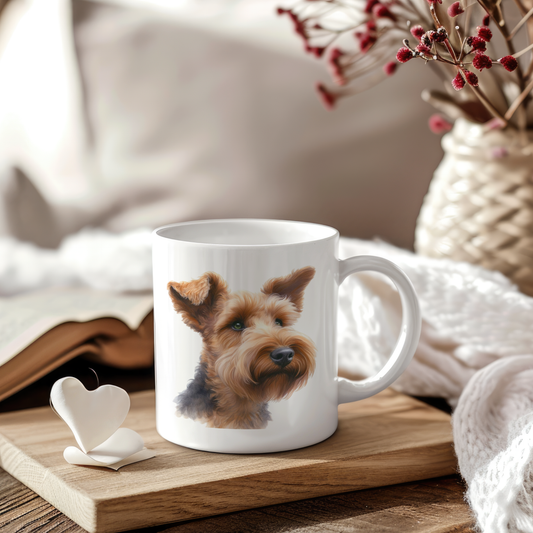Sticker Hundekopf Irisch Terrier