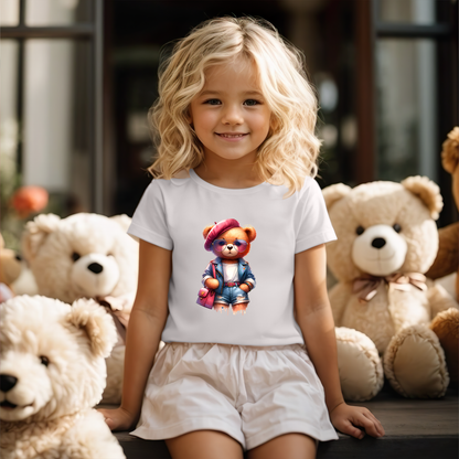 Bügelbild Teddy Wilma lässig